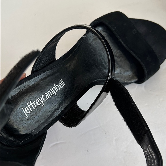 Jeffrey Campbell Adrena Black and Brown Block Heel Sandals - Picture 8 of 13